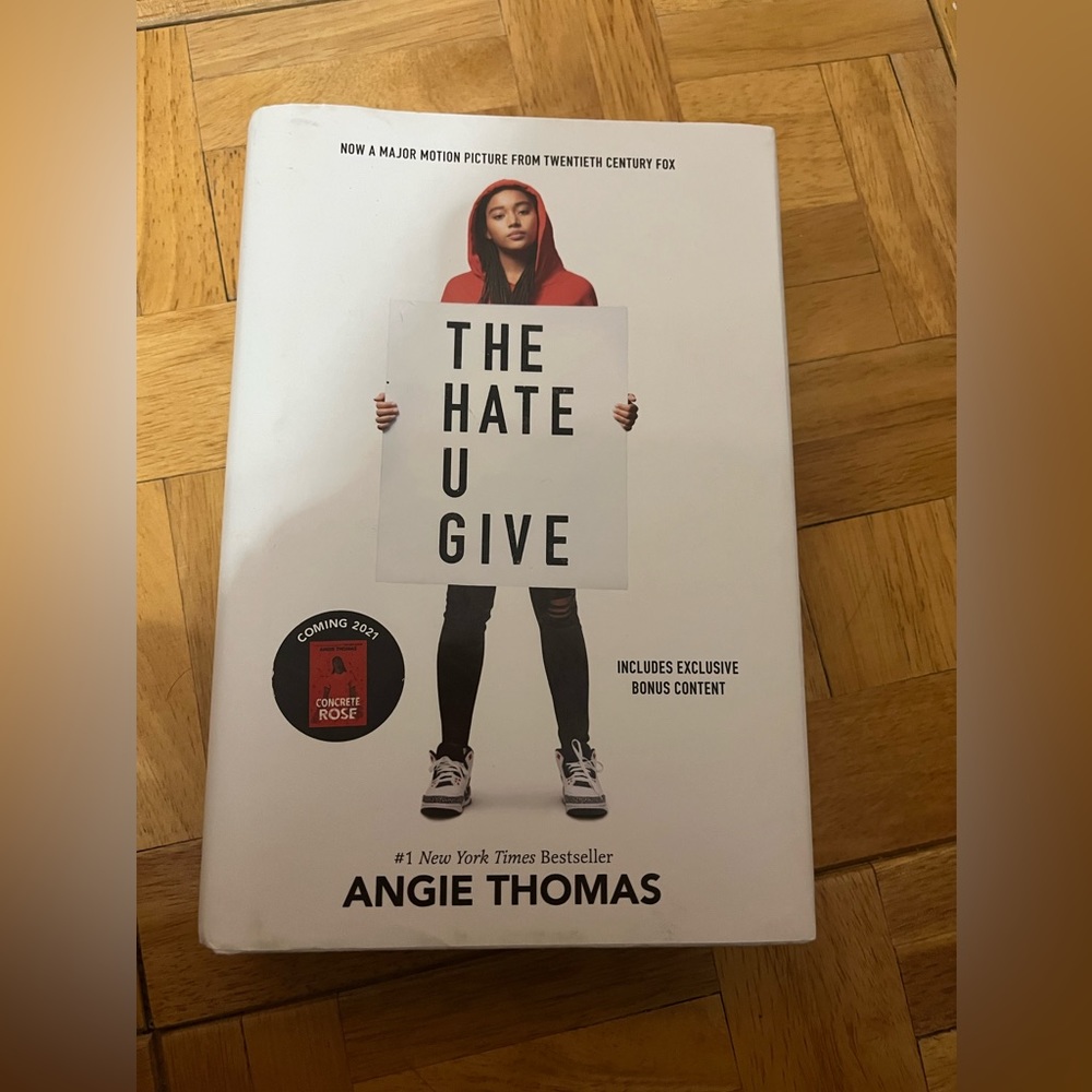 “The Hate u Give” Hardcover book